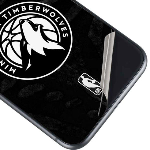 NBA Minnesota Timberwolves Black Animal Print iPhone 11 Skin